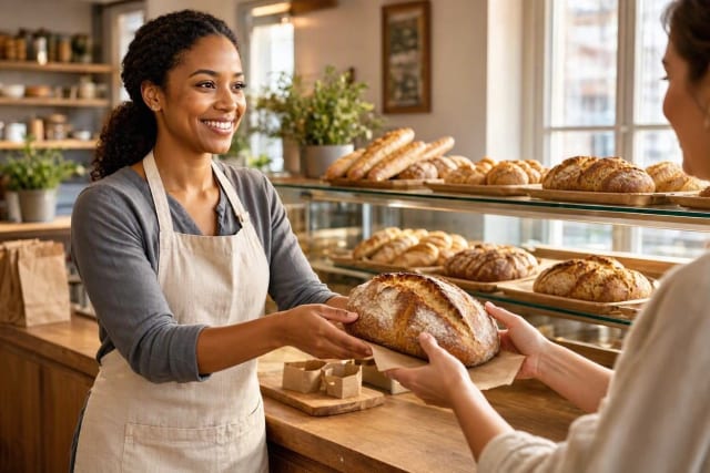 A customer comparing a local business on their phone before deciding whether to get in touch.